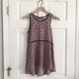 Sleeveless Tank Floral Blouse